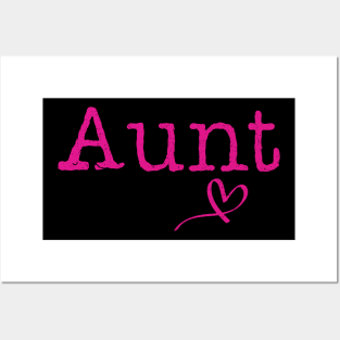 Auntie heart love aunt gift Posters and Art